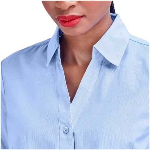 Ladies Short Sleeve Northampton Shirt Close Up Collar